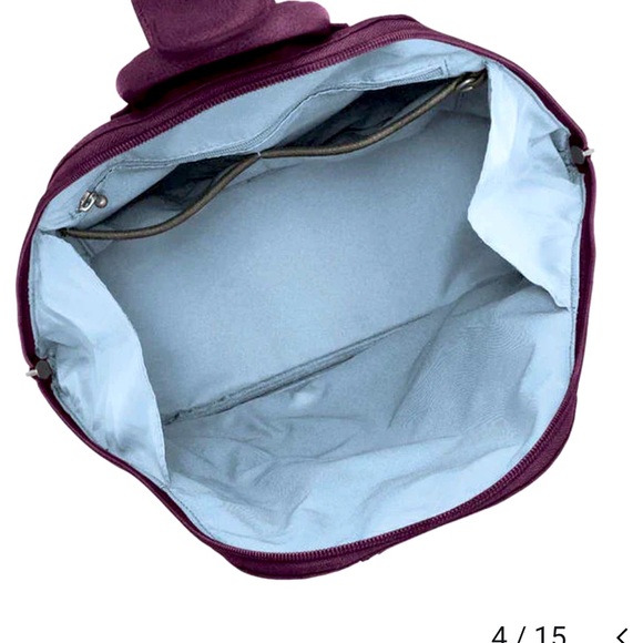 BAGGALLINI Metro Backpack W/RFID Phone Wristlet BADASS BLUE Crossbody/ backpack - Picture 4 of 5